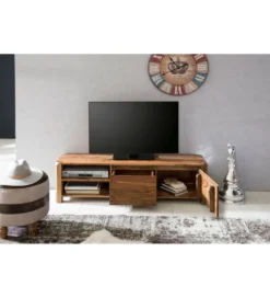 Stolik pod TV BOHA 140 cm drewno sheesham