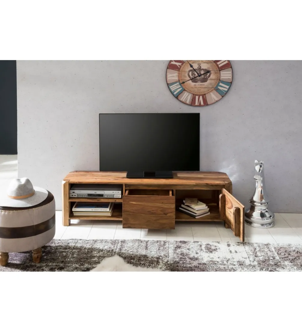 Stolik pod TV BOHA 140 cm drewno sheesham