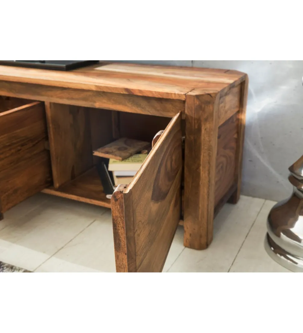 Stolik pod TV BOHA 140 cm drewno sheesham
