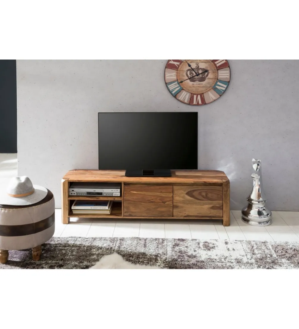 Stolik pod TV BOHA 140 cm drewno sheesham