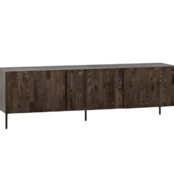 Stolik pod TV BONO 180 cm drewno jesion ciemny brązowy