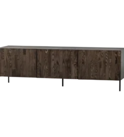 Stolik pod TV BONO 180 cm drewno jesion ciemny brązowy