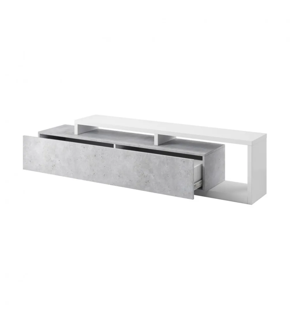 Stolik pod TV BOTA 219 cm w optyce betonu