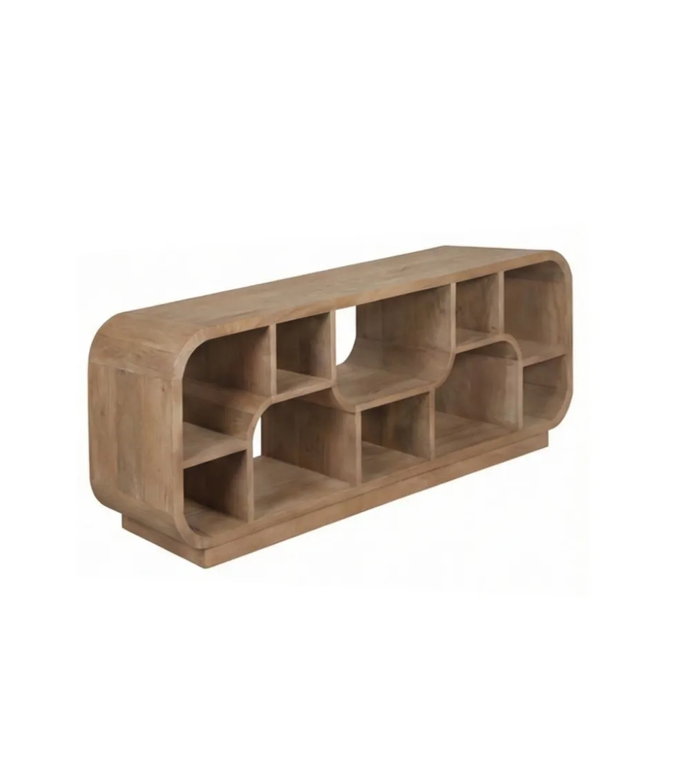 Stolik pod TV BRIX MORGAN 130 cm drewno mango naturalna
