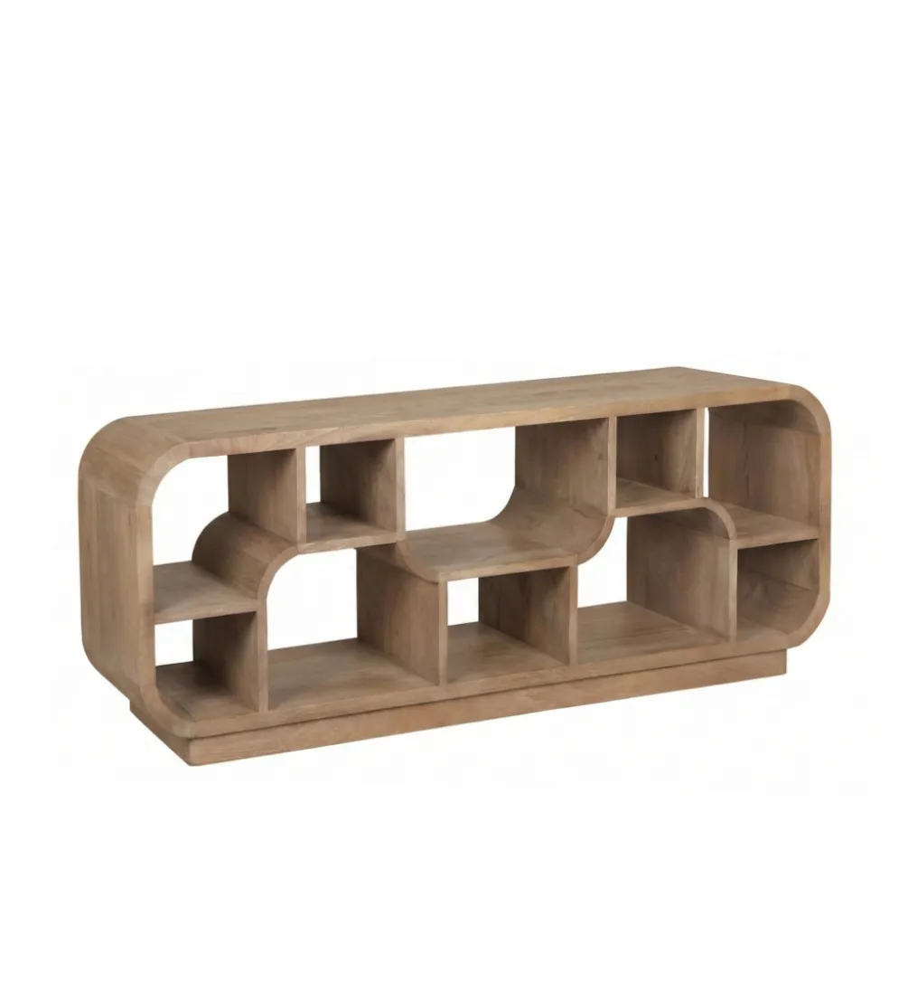 Stolik pod TV BRIX MORGAN 130 cm drewno mango naturalna