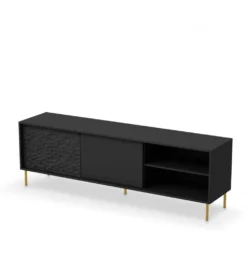 Stolik pod TV BULLET 180 cm czarny