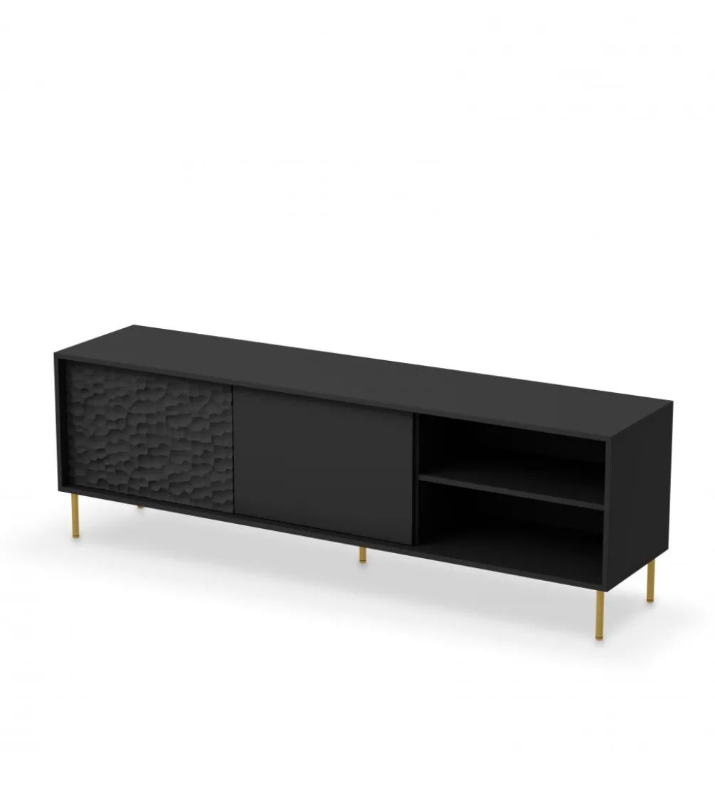 Stolik pod TV BULLET 180 cm czarny
