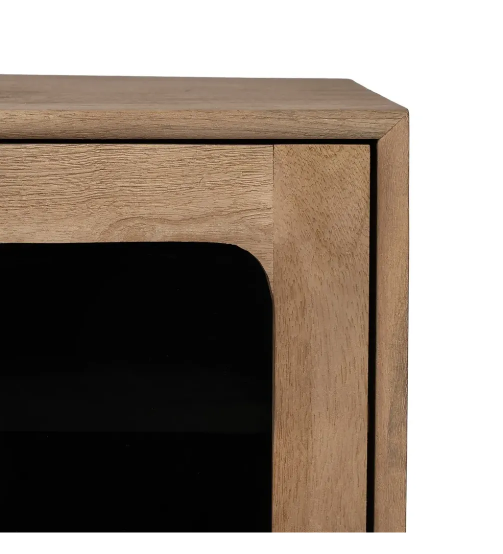 Stolik pod TV BURNIE drewno mango