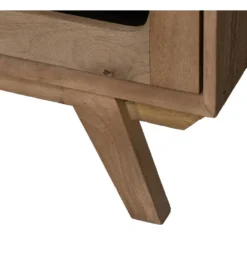 Stolik pod TV BURNIE drewno mango