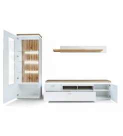 Stolik pod TV CALI 196 cm biały