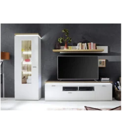 Stolik pod TV CALI 196 cm biały