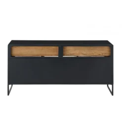 Stolik pod TV CANE PANE 122 cm czarno naturalna