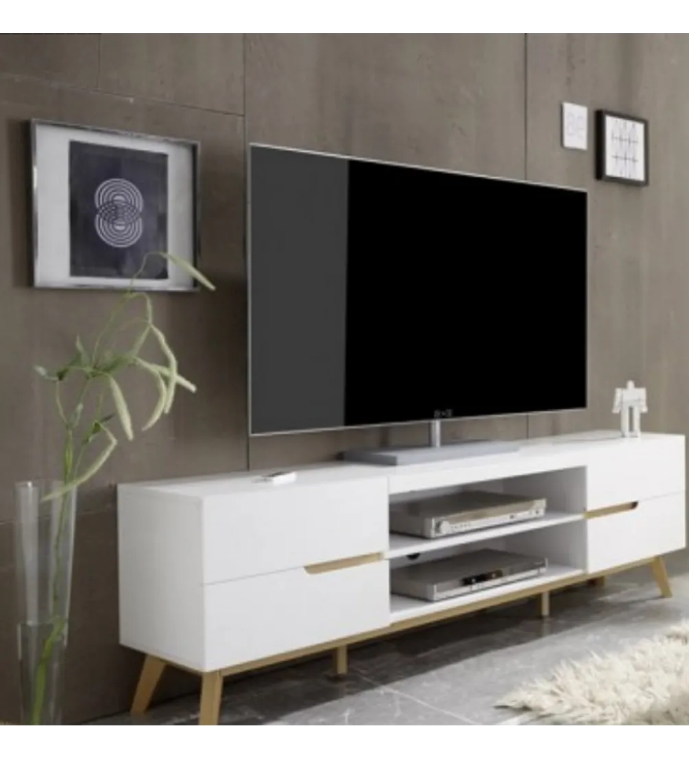Stolik pod TV CERVO biały