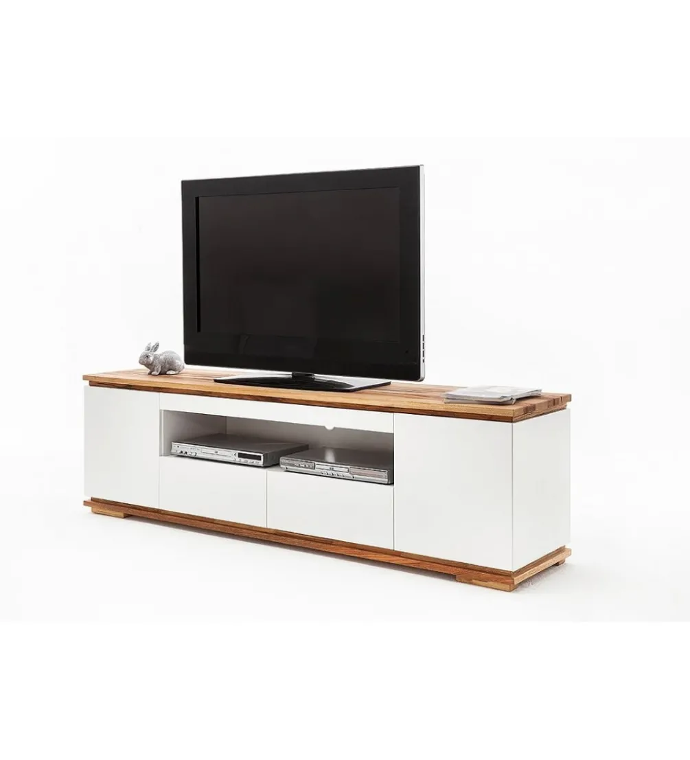Stolik pod TV CHIARO 200 cm biało kremowa