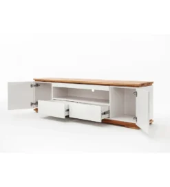 Stolik pod TV CHIARO 200 cm biało kremowa