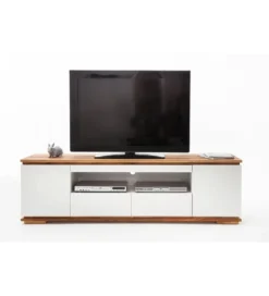 Stolik pod TV CHIARO 200 cm biało kremowa