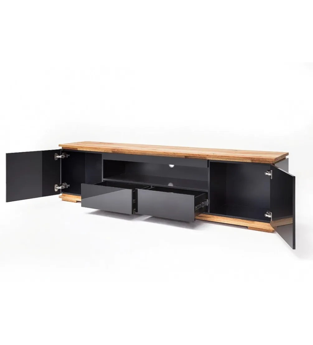 Stolik pod TV CHIARO 200 Cm Czarny
