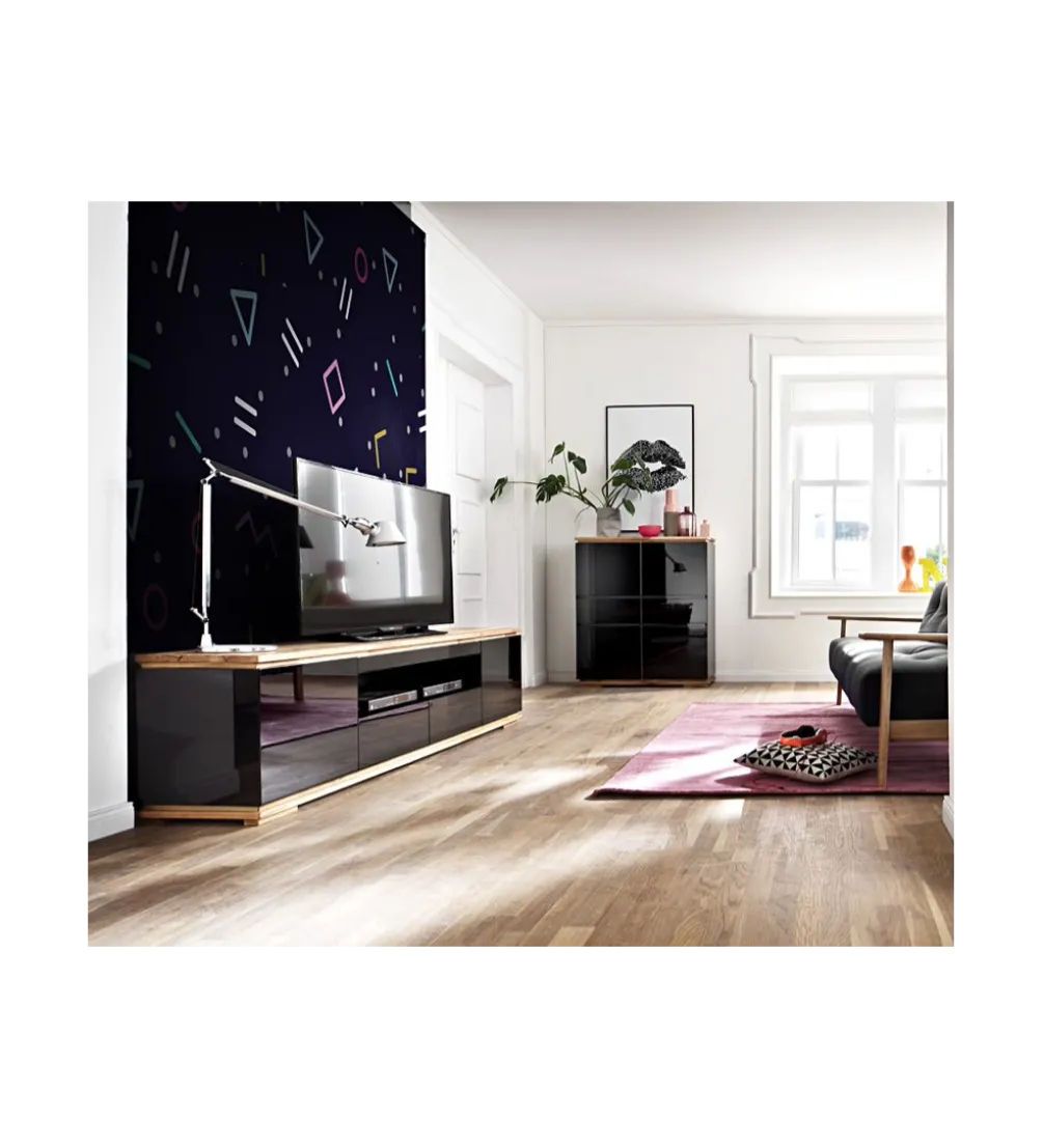 Stolik pod TV CHIARO 200 Cm Czarny