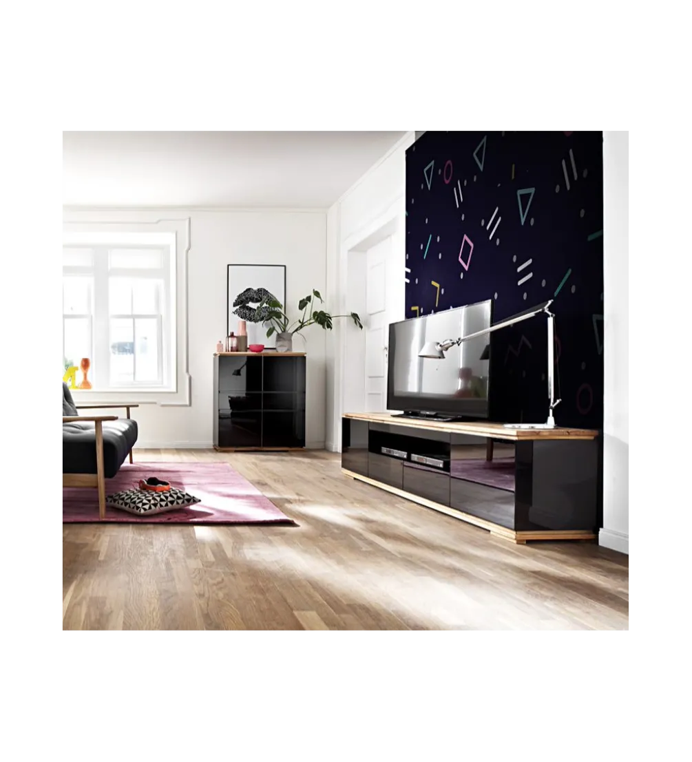 Stolik pod TV CHIARO 200 Cm Czarny