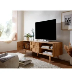 Stolik pod TV CREMONA 160 cm w kolorze dąb