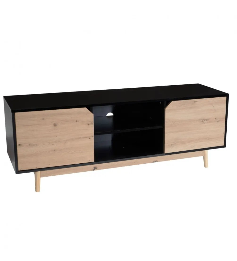 Stolik pod TV CYRUS 150 cm czarny