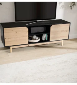 Stolik pod TV CYRUS 150 cm czarny