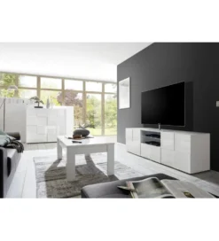 Stolik pod TV DAMA 180 cm biały