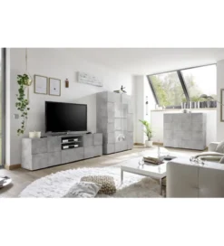 Stolik pod TV DAMA 181 cm w optyce betonu