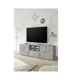Stolik pod TV DAMA 181 cm w optyce betonu
