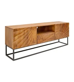 Stolik pod TV DAVIDE Scorpion 160 Cm drewno mango brąz