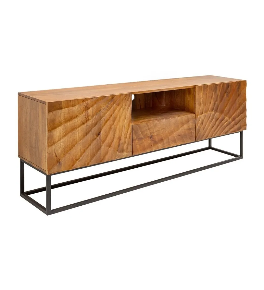 Stolik pod TV DAVIDE Scorpion 160 Cm drewno mango brąz