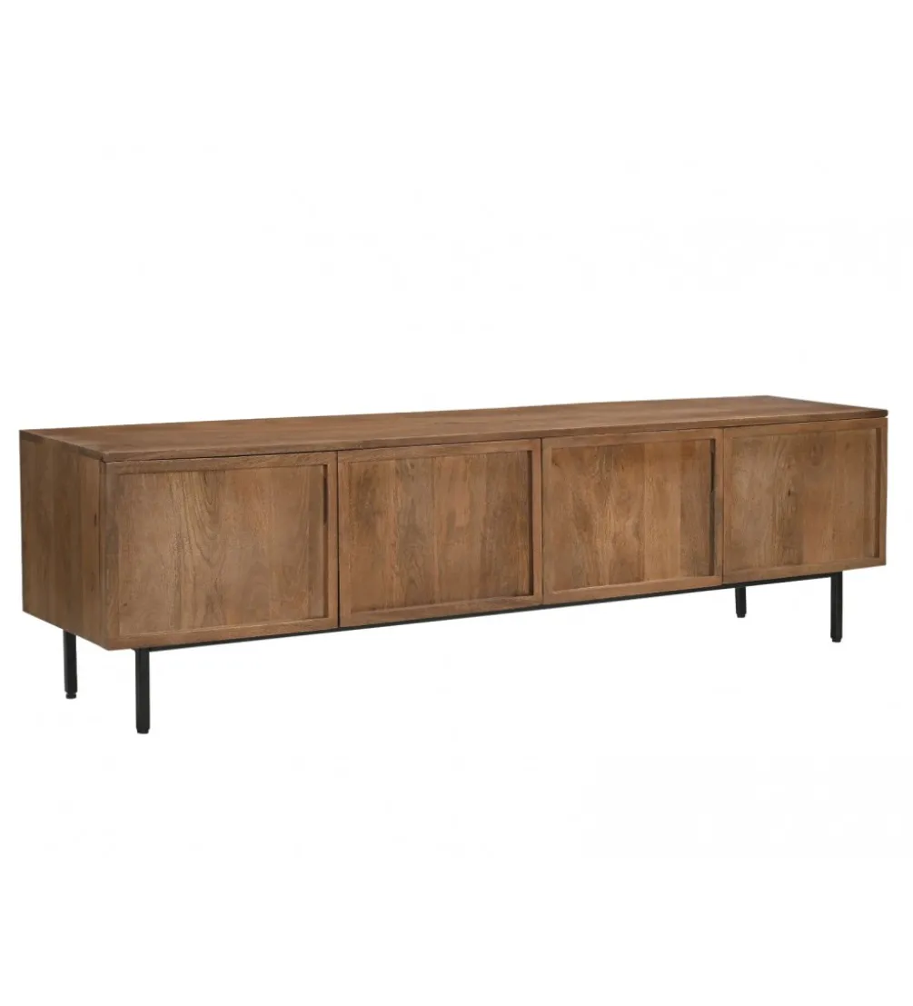 Stolik pod TV ELANI 180 cm drewno mango
