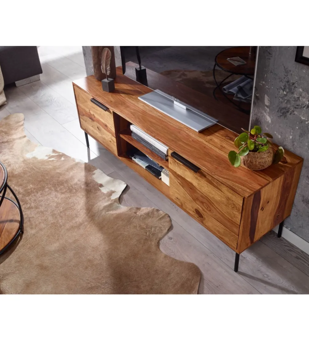 Stolik pod TV ELCANTO 147 cm drewno sheesham