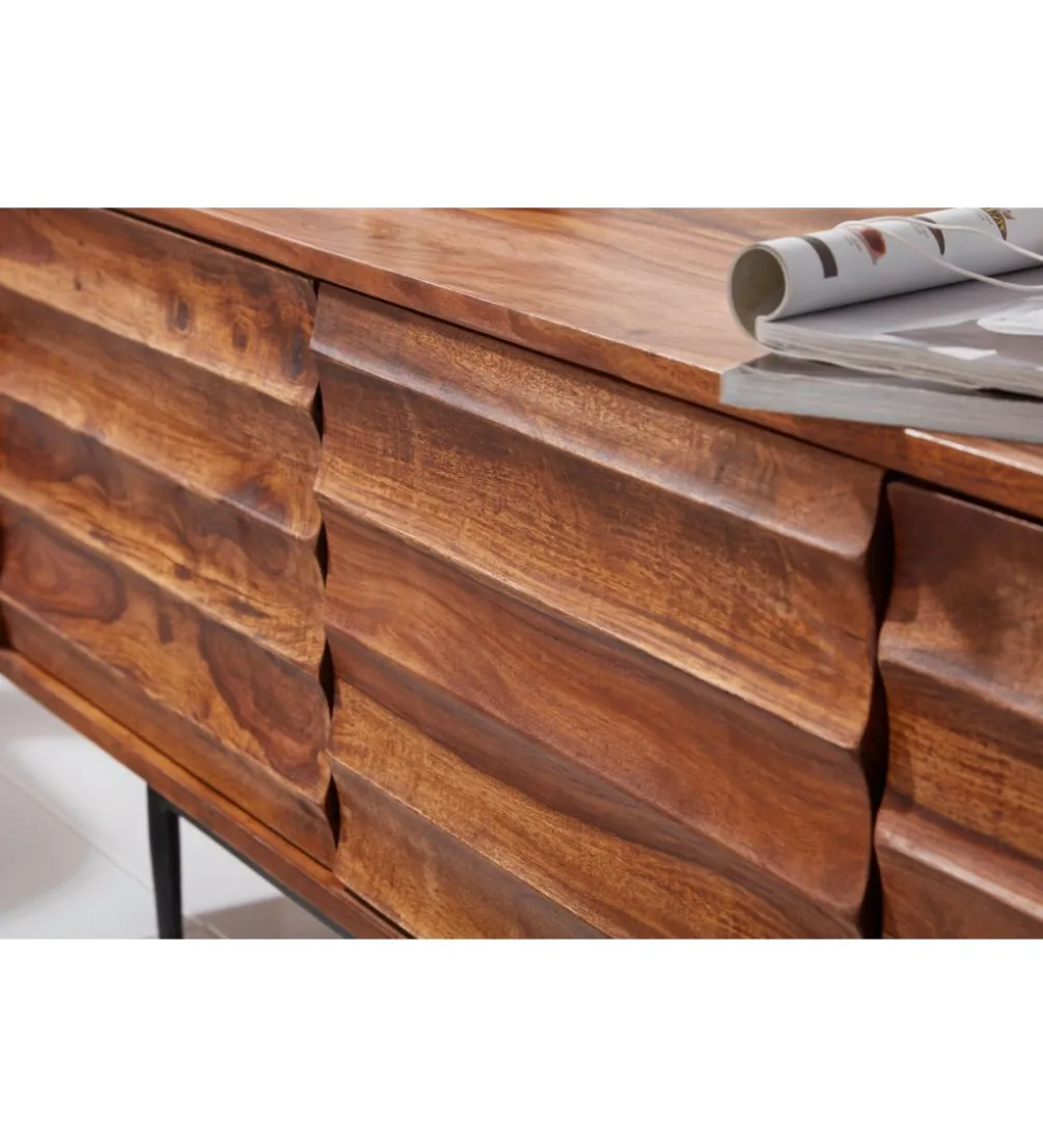 Stolik pod TV ESTELI 147 cm drewno sheesham