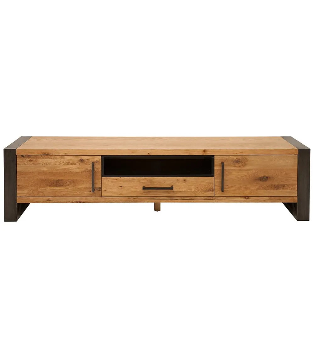Stolik pod TV FACTORY Thor 200 cm drewno dąb dziki