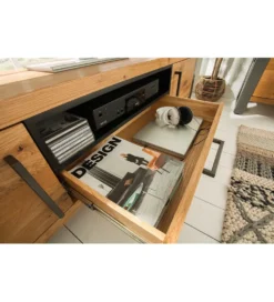 Stolik pod TV FACTORY Thor 200 cm drewno dąb dziki