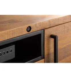 Stolik pod TV FACTORY Thor 200 cm drewno sosna
