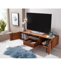 Stolik pod TV FEREZ 135 cm drewno sheesham