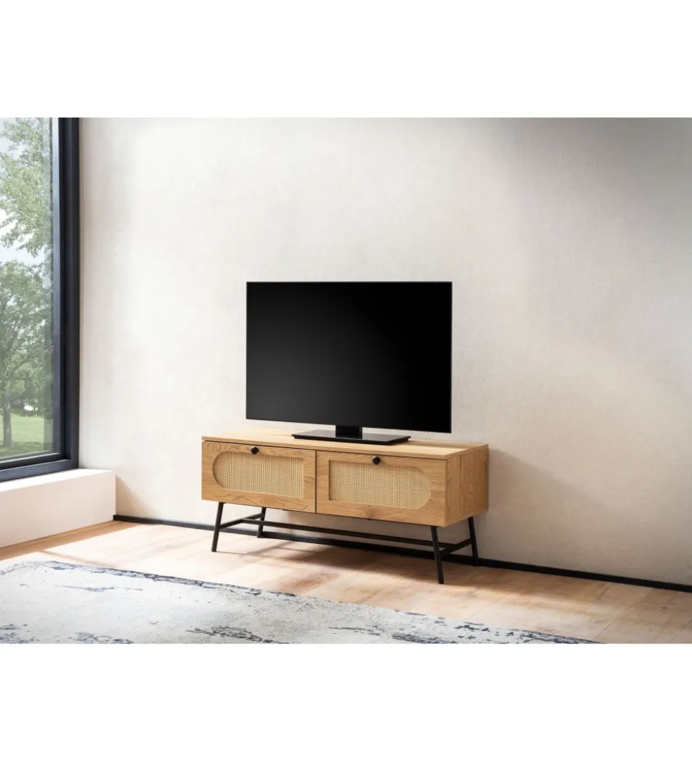 Stolik pod TV FONTA 100 cm w optyce dębu