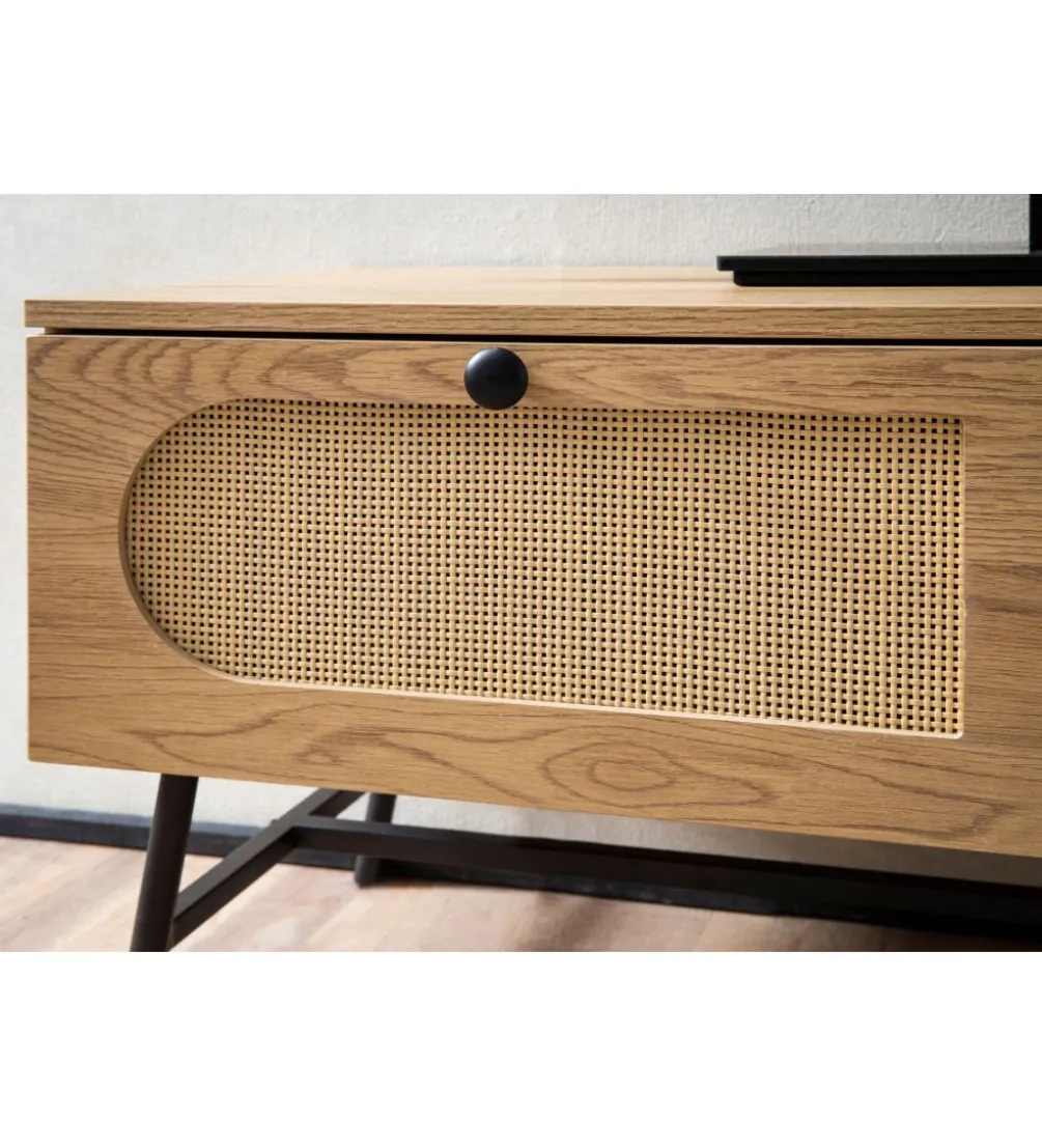 Stolik pod TV FONTA 100 cm w optyce dębu