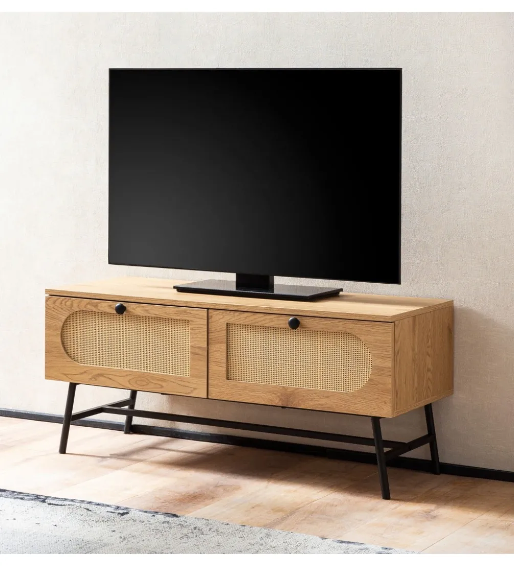 Stolik pod TV FONTA 100 cm w optyce dębu