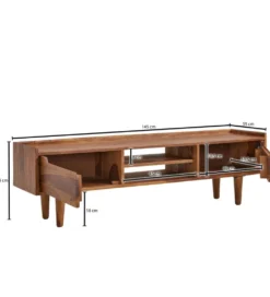 Stolik pod TV FORON 145 cm drewno sheesham