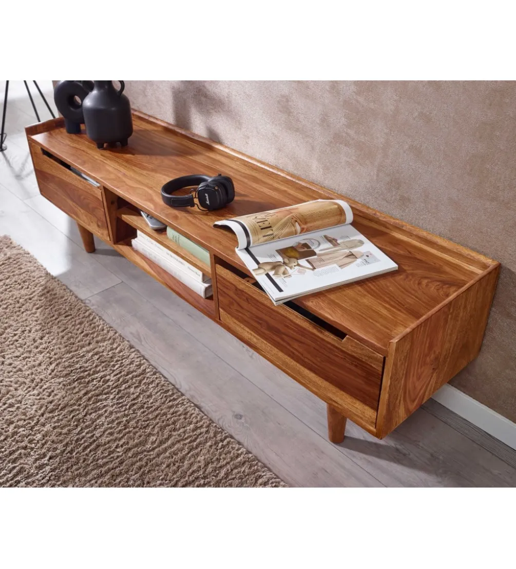 Stolik pod TV FORON 145 cm drewno sheesham