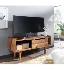 Stolik pod TV FORON 95 cm drewno sheesham