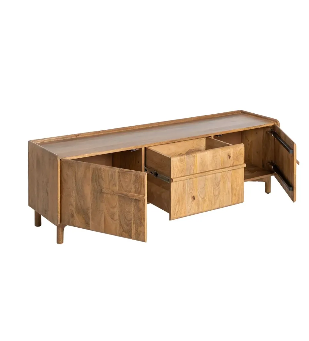 Stolik pod TV GALT 160 cm drewno mango naturalny