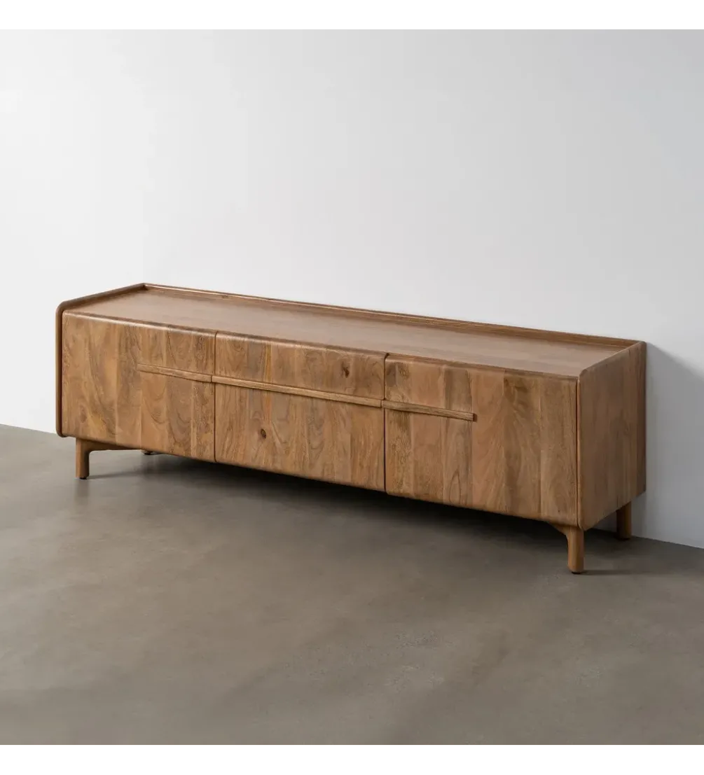 Stolik pod TV GALT 160 cm drewno mango naturalny