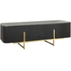 Stolik pod TV GATSBY 160 cm drewno mango czarna