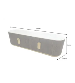 Stolik pod TV GATSBY 170 cm drewno mango brązowy