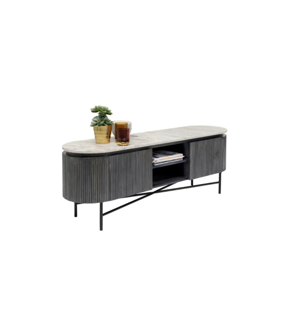 Stolik pod TV Glenn 150 cm antracytowy