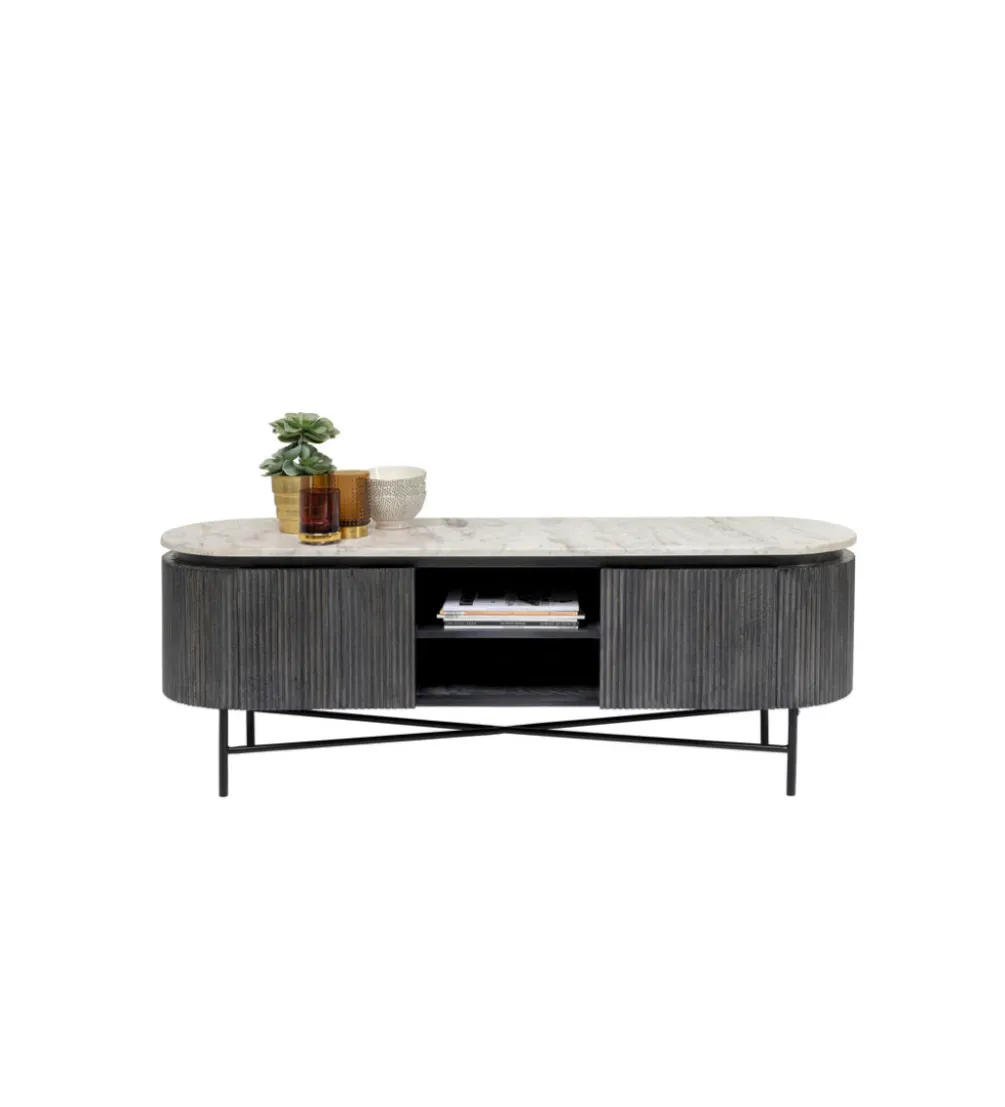 Stolik pod TV Glenn 150 cm antracytowy